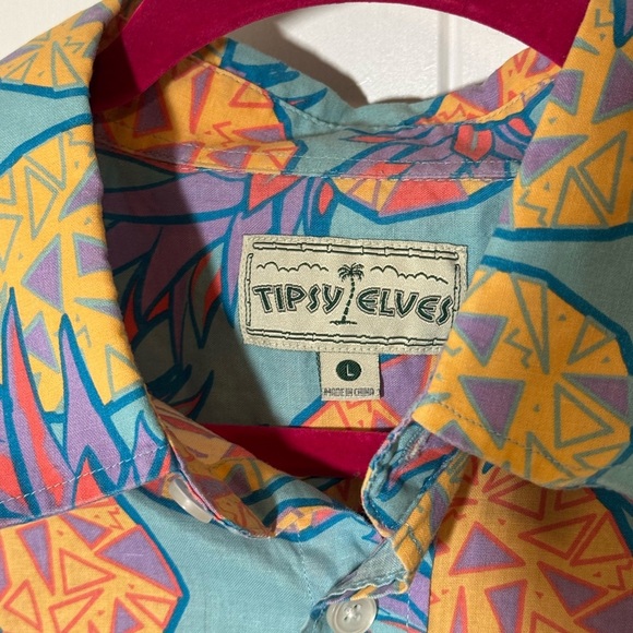 Tipsy Elves - MEN'S PINA COLADA HAWAIIAN SHIRT - Picture 5 of 8
